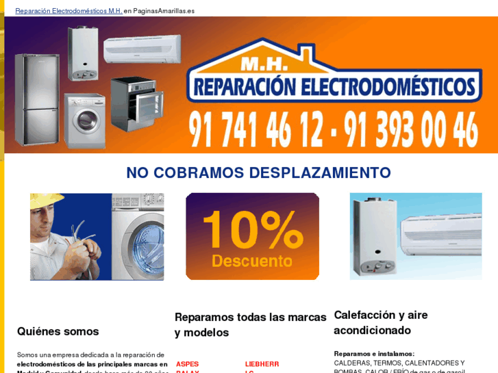 www.reparacionelectrodomesticosmh.es