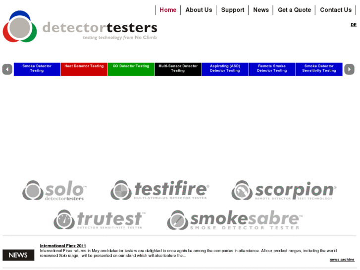 www.smokedetectortester.com