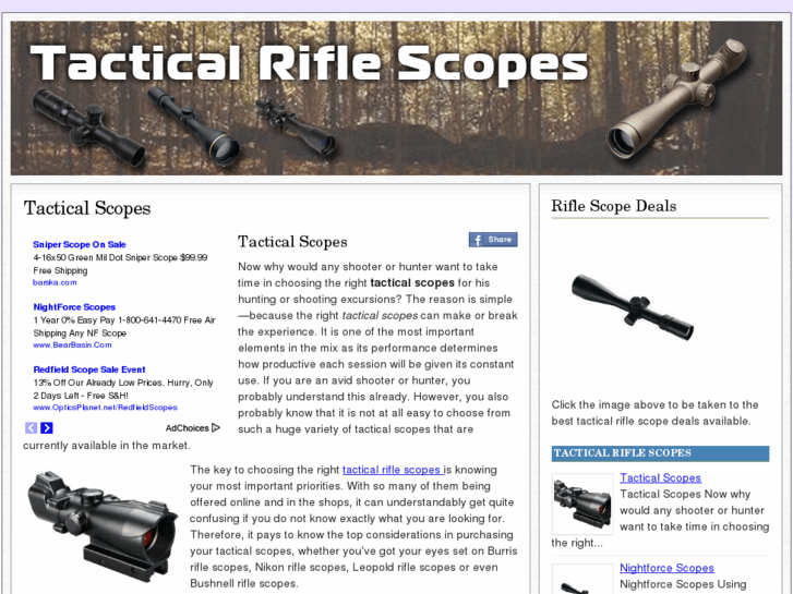 www.tacticalriflescopes.net