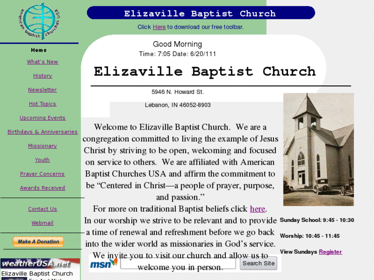 www.elizavillebaptistchurch.com