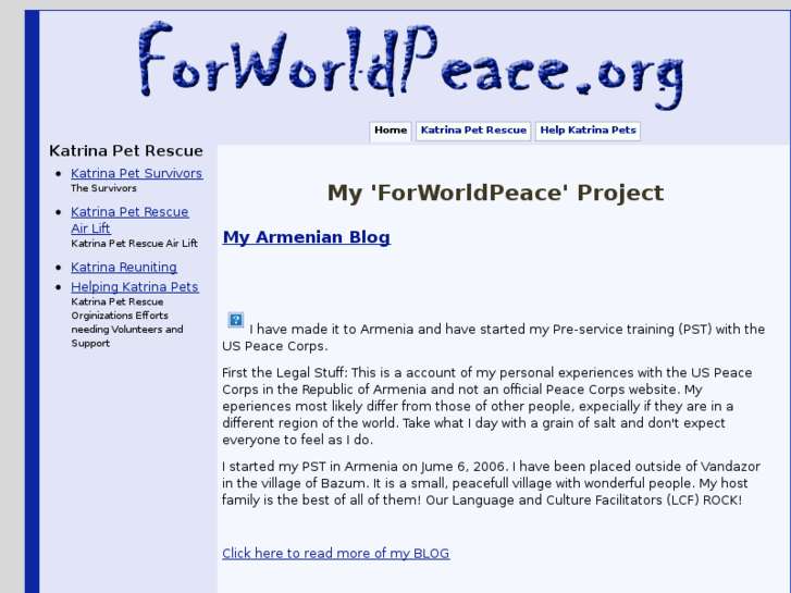 www.forworldpeace.net