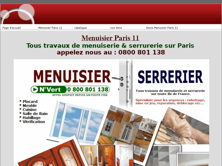 www.menuisierparis11.net