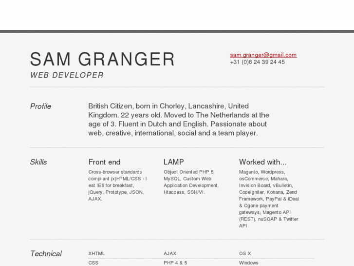 www.samgranger.com