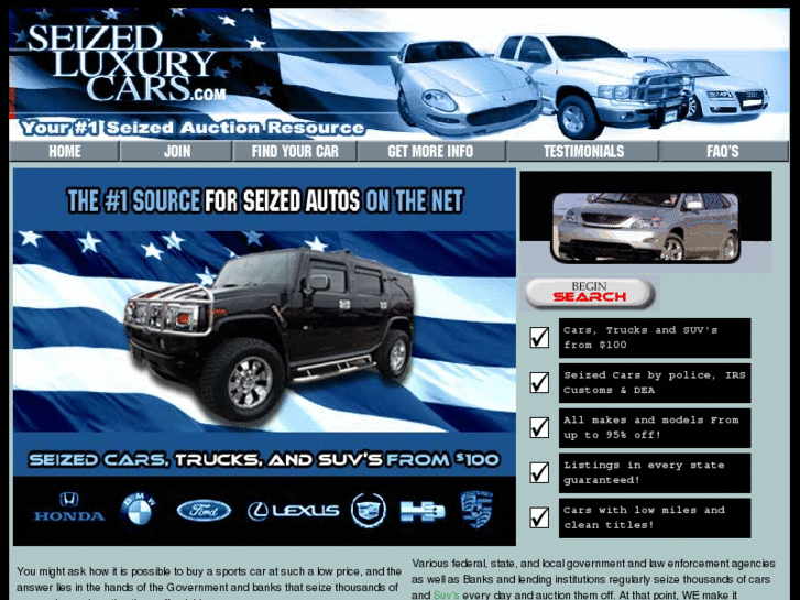 www.seizedluxurycars.com
