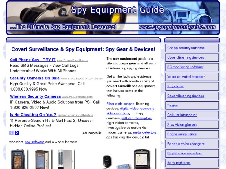 www.spyequipmentguide.com