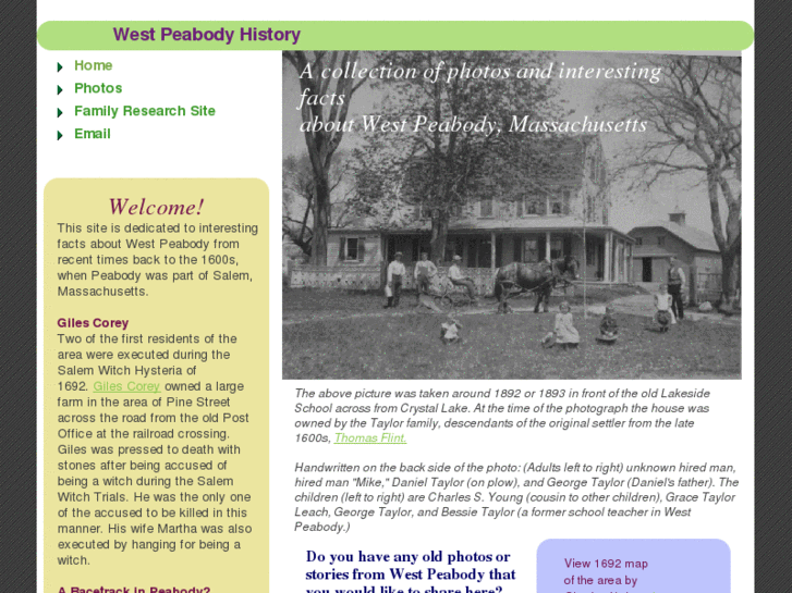 www.westpeabodyhistory.com