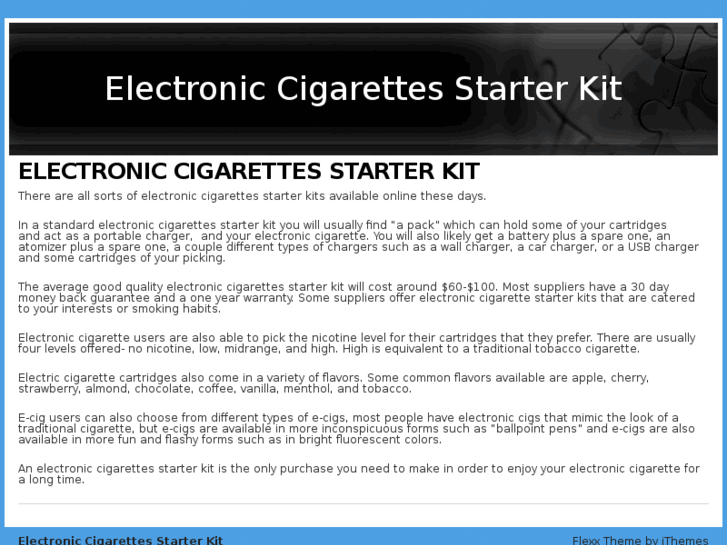 www.electroniccigarettesstarterkit.com