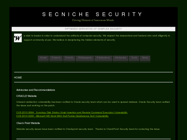 www.secniche.org
