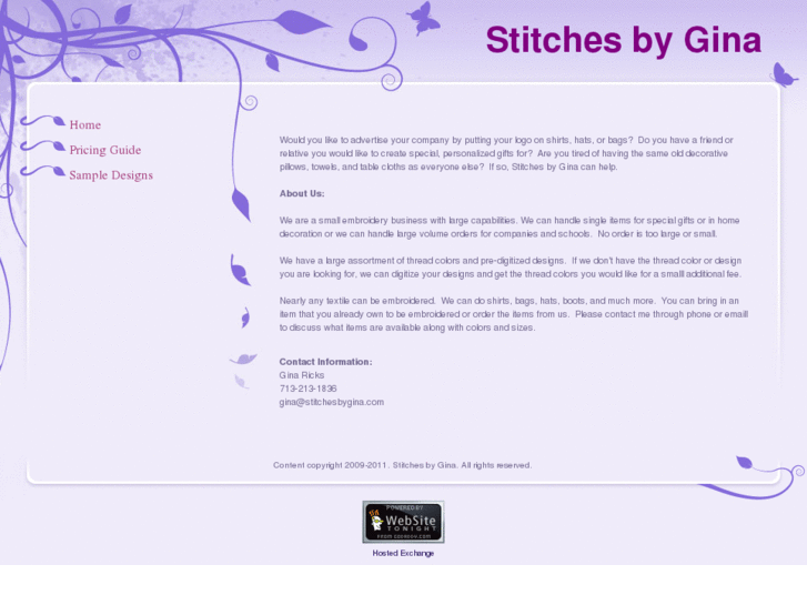 www.stitchesbygina.com