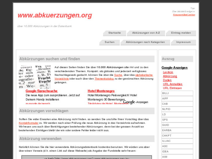 www.abkuerzungen.org