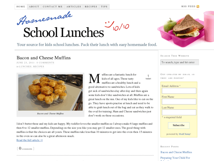 www.homemadeschoollunches.com