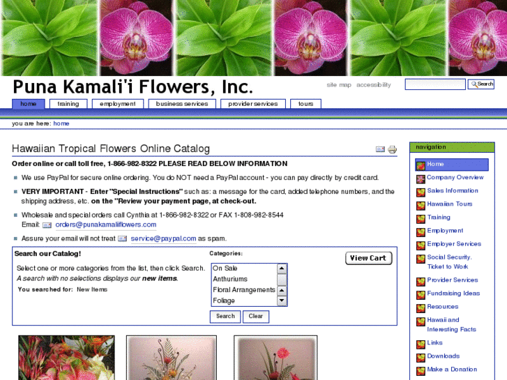 www.punakamaliiflowers.com