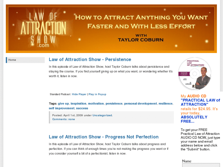 www.lawofattractionshow.com