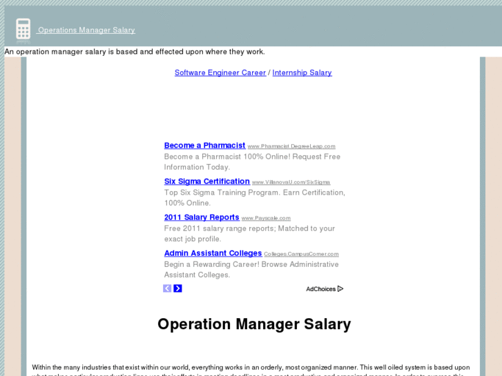 www.operationsmanagersalary.com