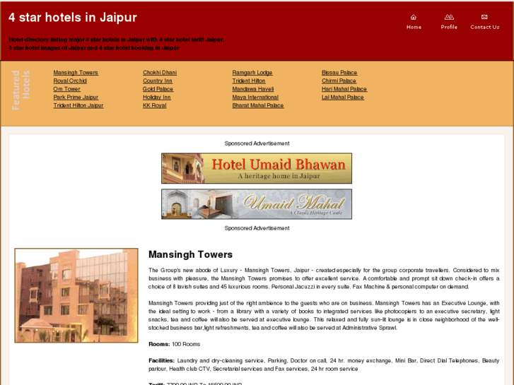 www.4starhotelsjaipur.com