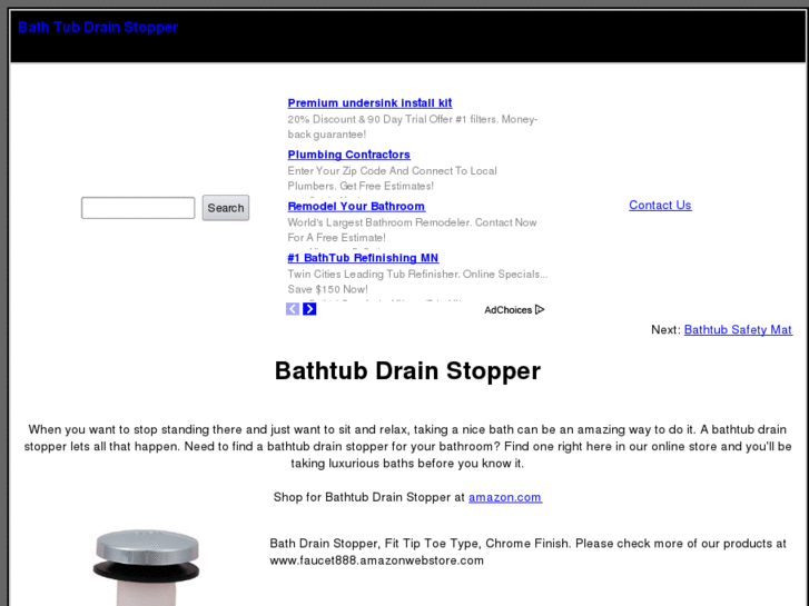 www.bathtubdrainstopper.com