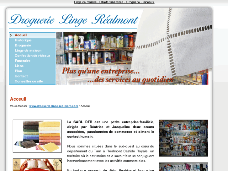 www.droguerie-linge-realmont.com