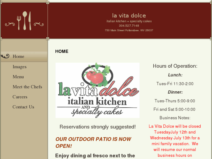 www.lavitadolcerestaurant.com