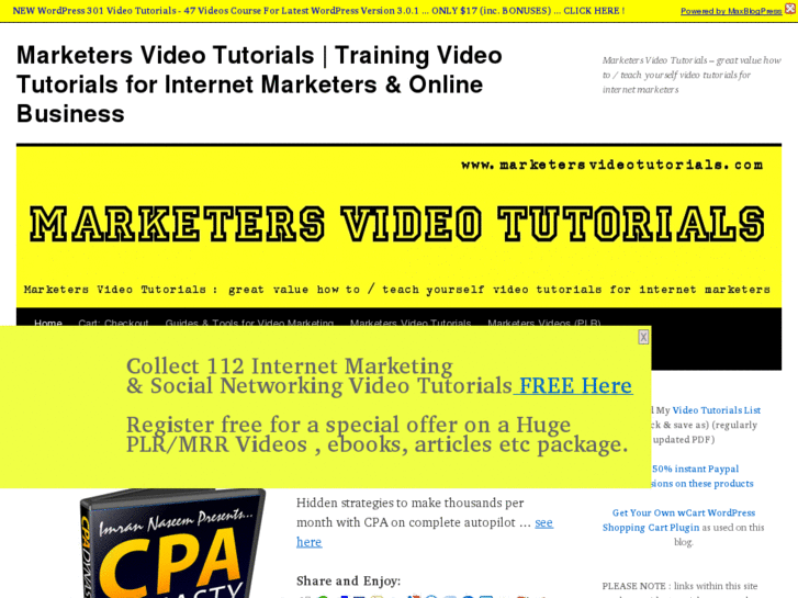 www.marketersvideotutorials.com