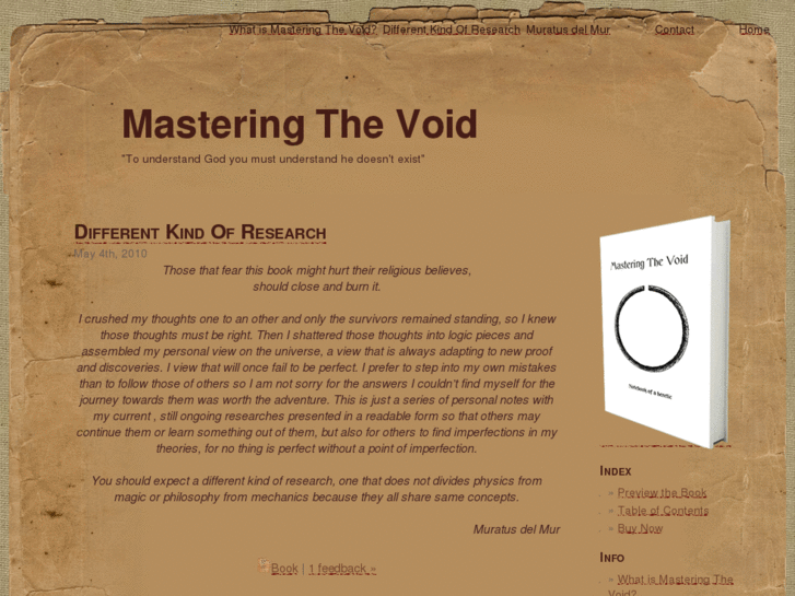 www.masteringthevoid.com