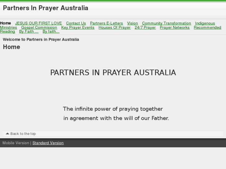 www.partnersinprayer.org.au
