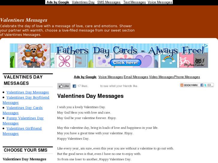 www.valentinesmessages.net