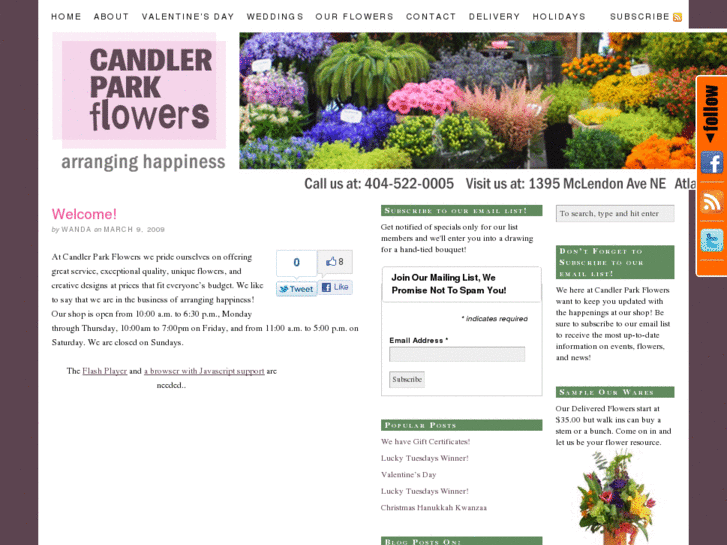 www.candlerparkflowers.com