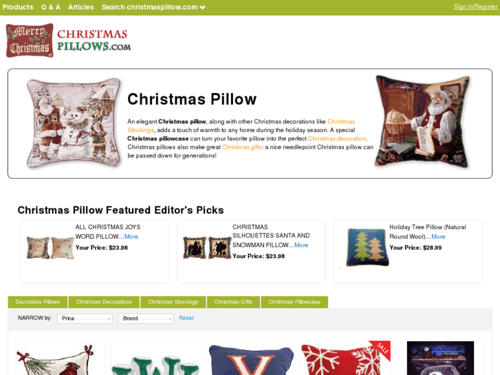 www.christmaspillow.com