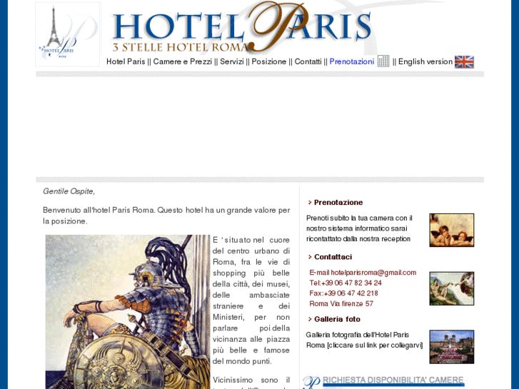 www.hotelparisroma.it