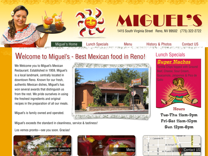 www.miguelsmexicanrestaurantreno.com