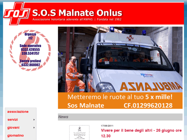 www.sosmalnate.it