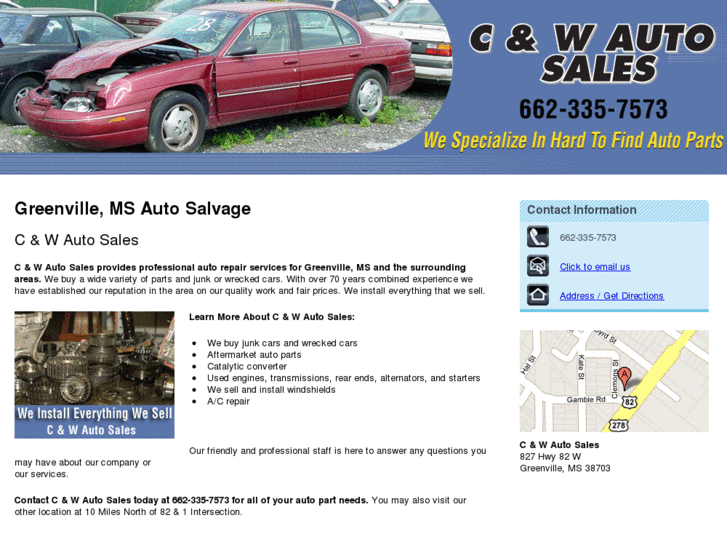 www.candwautosalvagerepair.com