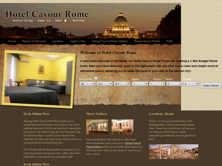 www.hotelcavourrome.com