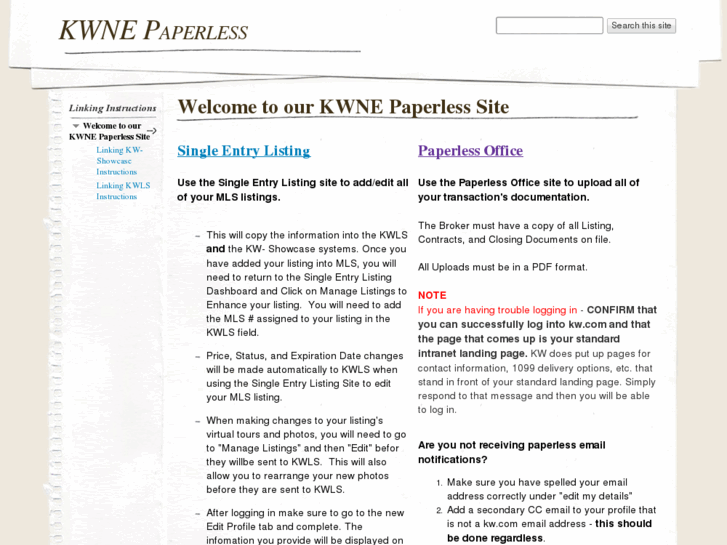 www.kwnepaperless.com