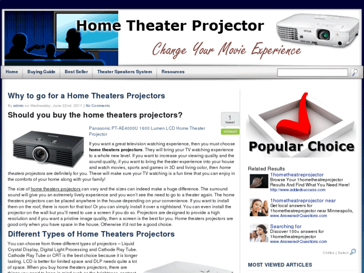 www.1hometheatreprojector.com