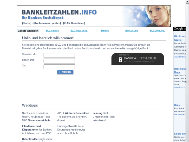 www.bankleitzahlen.info