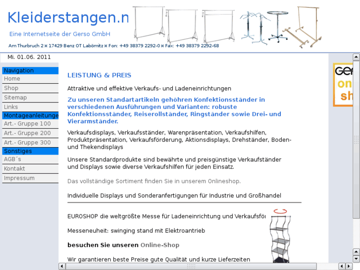 www.kleiderstangen.net