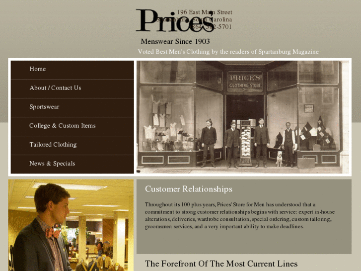 www.pricesmenswear.com