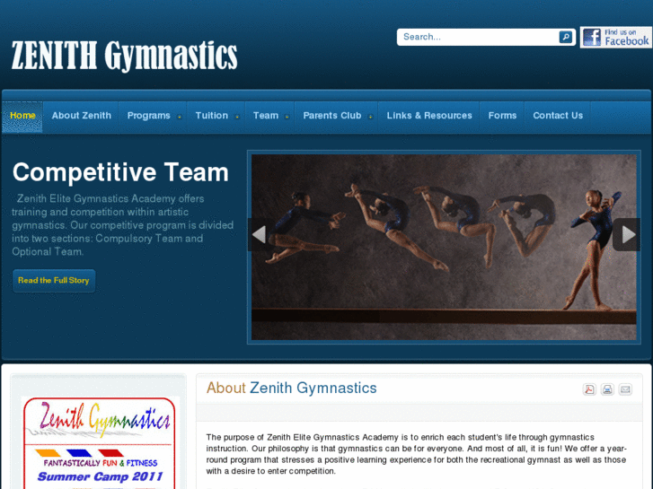 www.zenithgymnastics.com