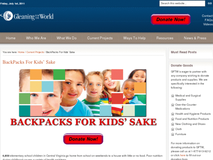 www.backpackforkidssake.org