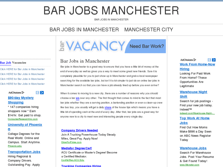 www.barjobsmanchester.com