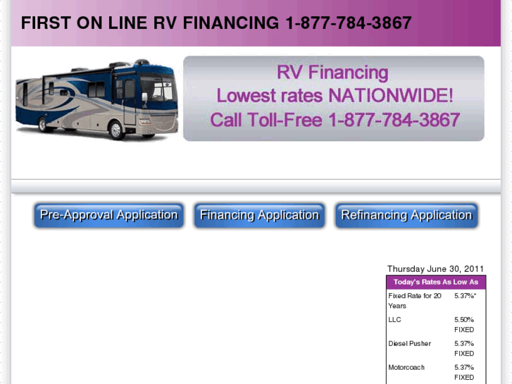 www.firstonlinervfinancing.com
