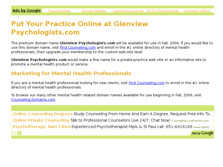 www.glenviewpsychologists.com