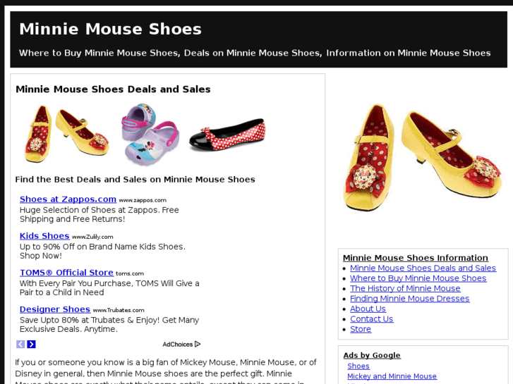 www.minniemouseshoes.com