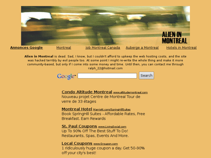 www.alieninmontreal.com