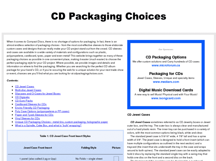 www.cdpackagingchoices.com