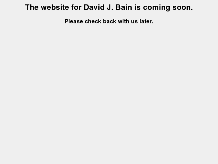 www.davidjbain.com