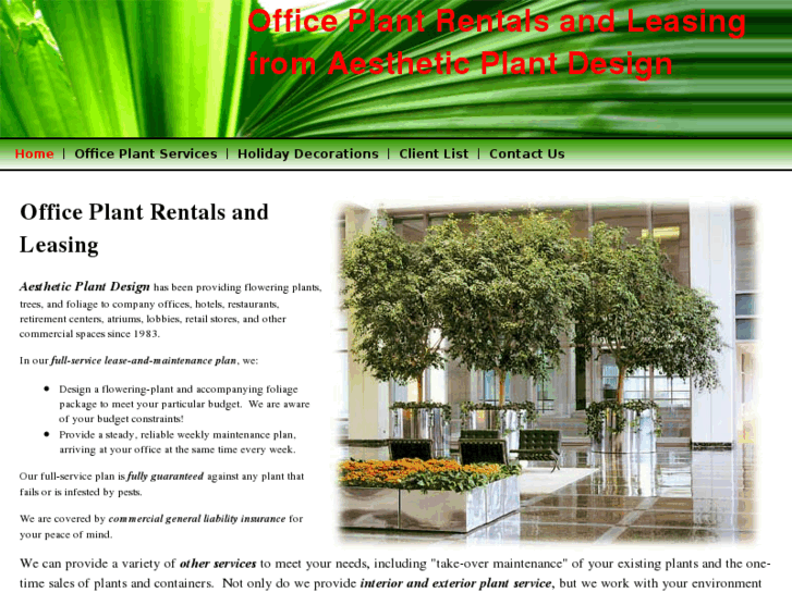 www.aesthetic-office-plant-rental.com