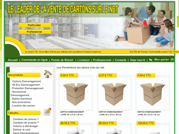 www.cartons-demenagements.com