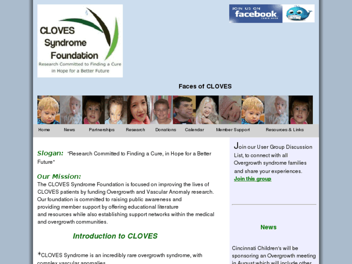 www.clovessyndromefoundation.org